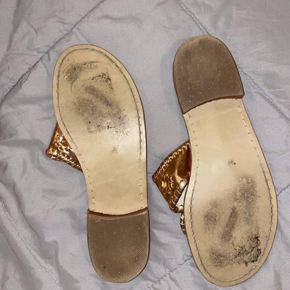 ROSE GOLD JACK ROGERS SANDALS - Picture 3 of 3